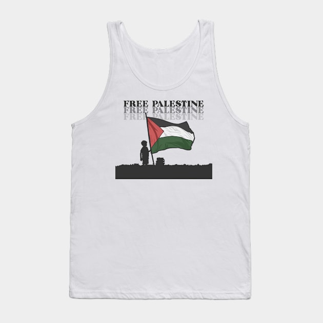 FREE PALESTINE Tank Top by KEMOSABE